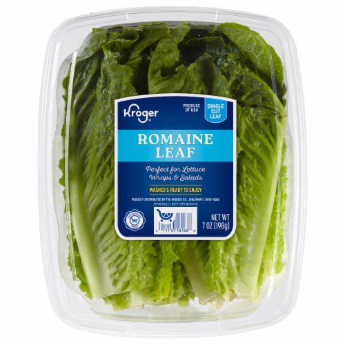 slide 1 of 2, Kroger Romaine Leaf Single Cut Leaf, 7 oz