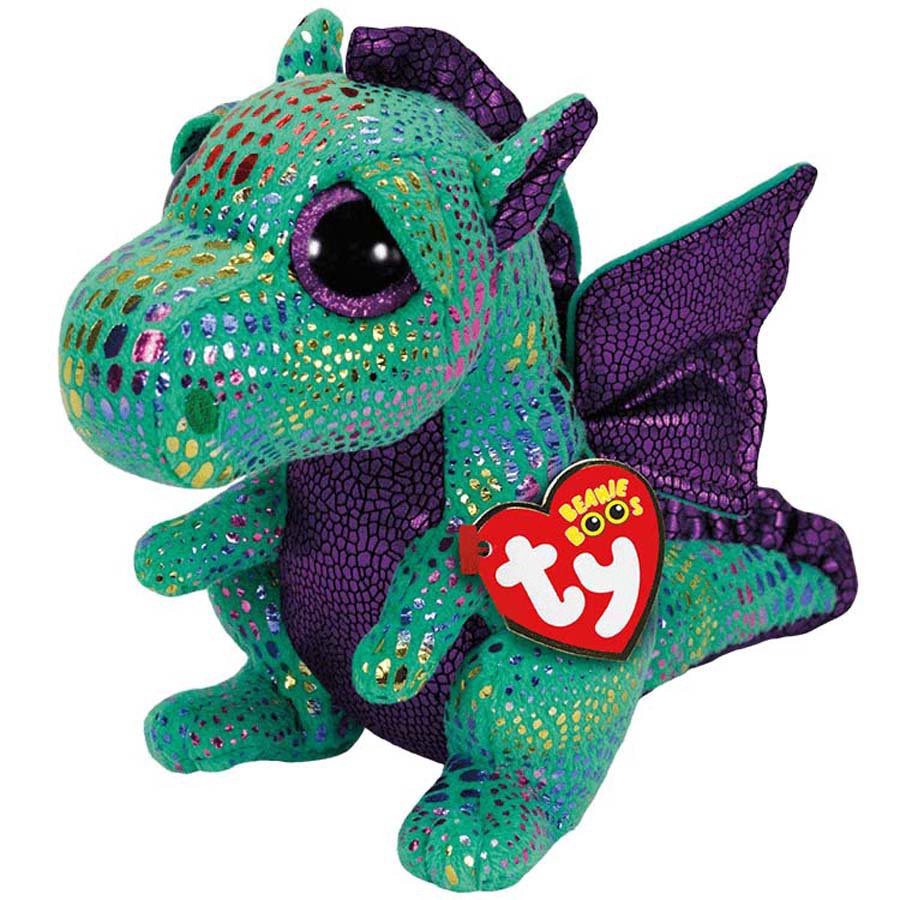 slide 1 of 1, TY Cinder - Green Dragon Beanie Boos Plush, 1 ct