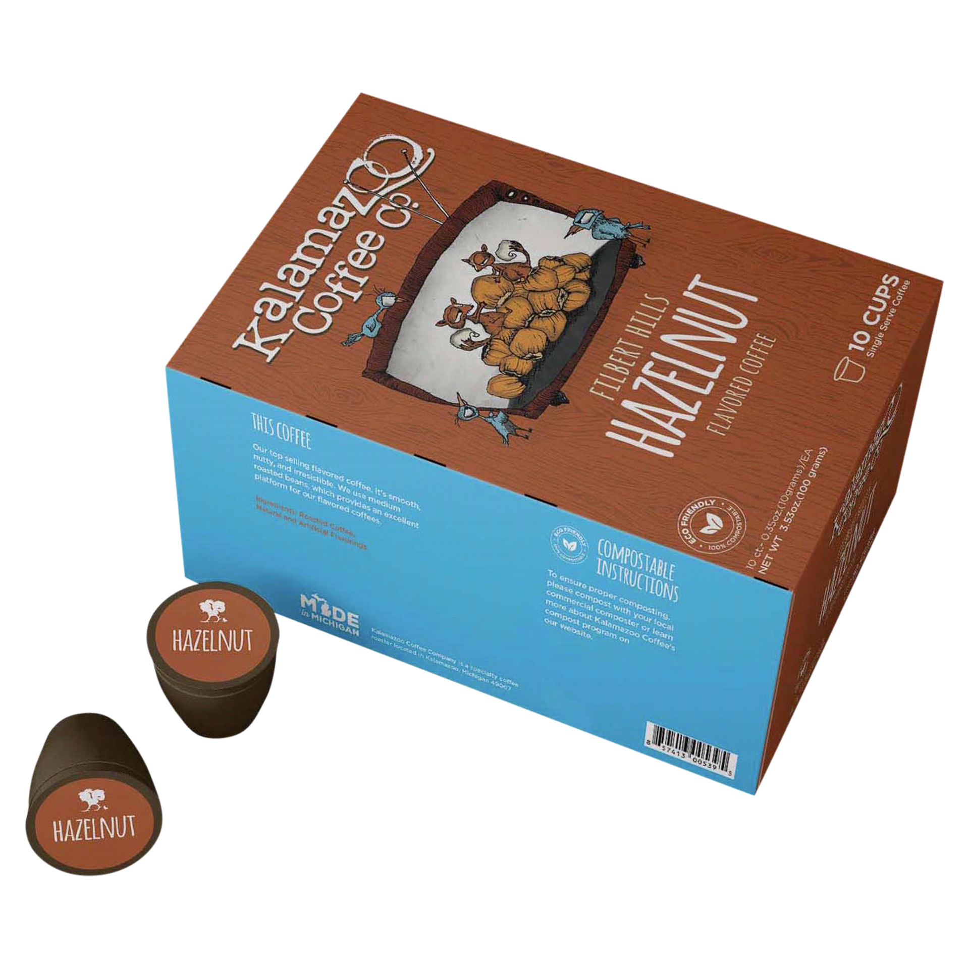 slide 2 of 5, Kalamazoo Candle Company KALAMAZOO COFFEE CUPS HAZELNUT, 1 ct