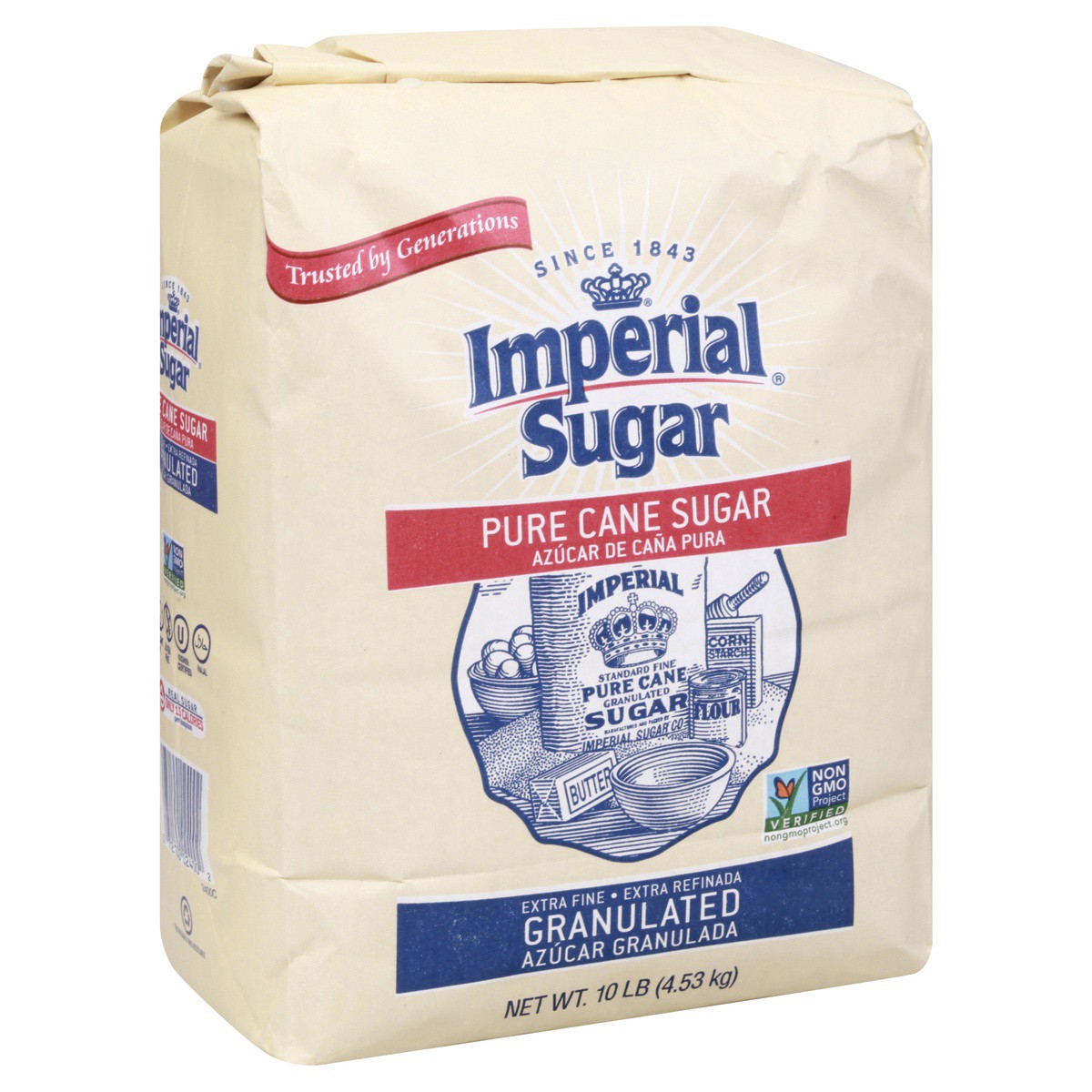 slide 6 of 9, Imperial Sugar Granulated Pure Cane Sugar 10 lb, 10 lb