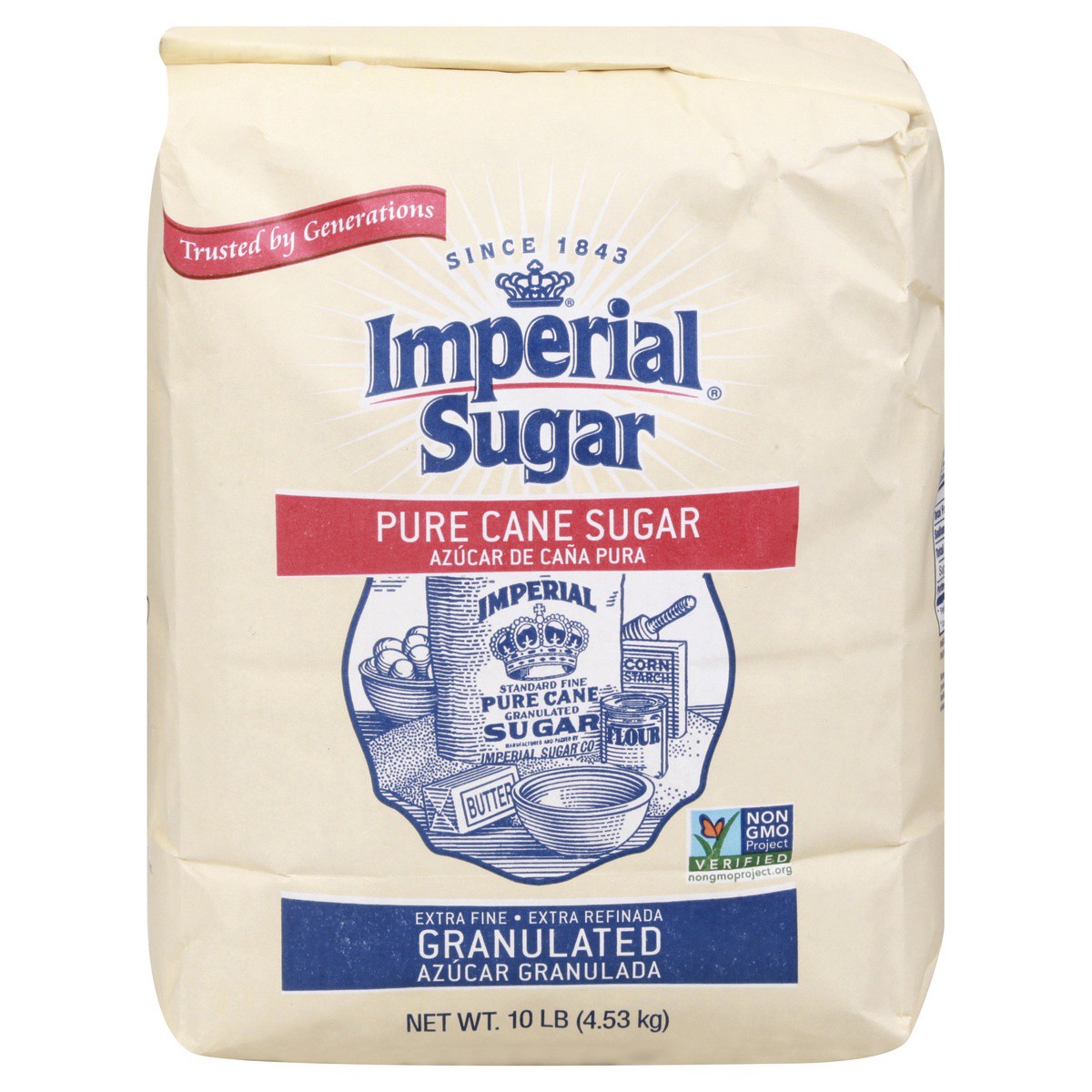 slide 1 of 9, Imperial Sugar Granulated Pure Cane Sugar 10 lb, 10 lb