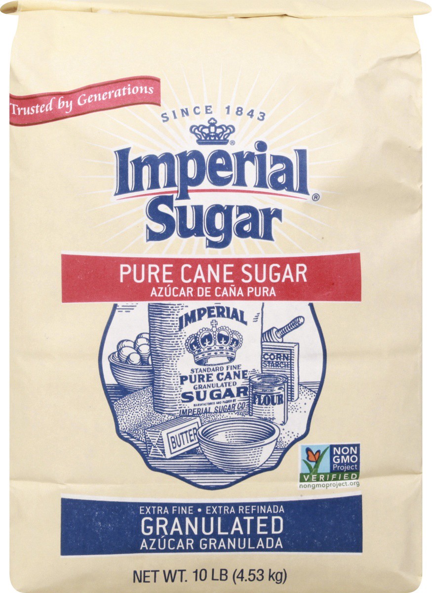 slide 9 of 9, Imperial Sugar Granulated Pure Cane Sugar 10 lb, 10 lb