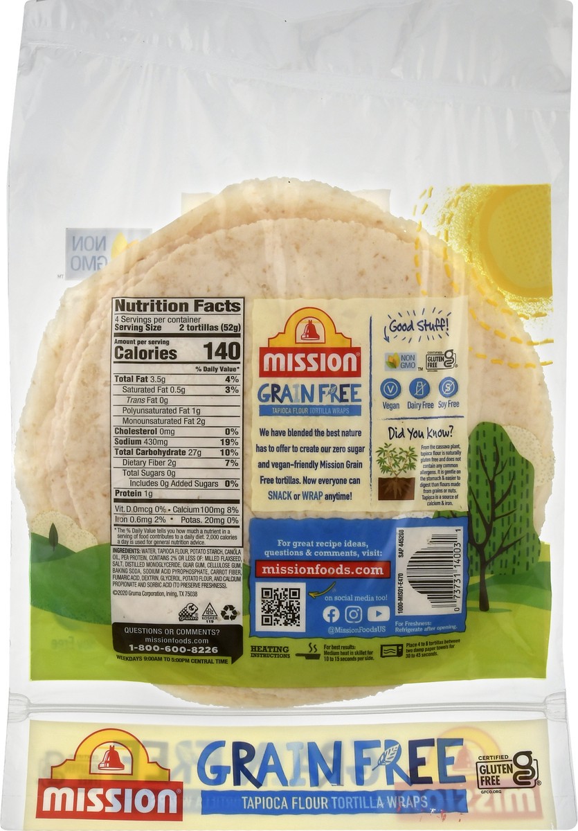 slide 5 of 9, Mission Grain Free Flour Tortillas - 8ct, 1 ct