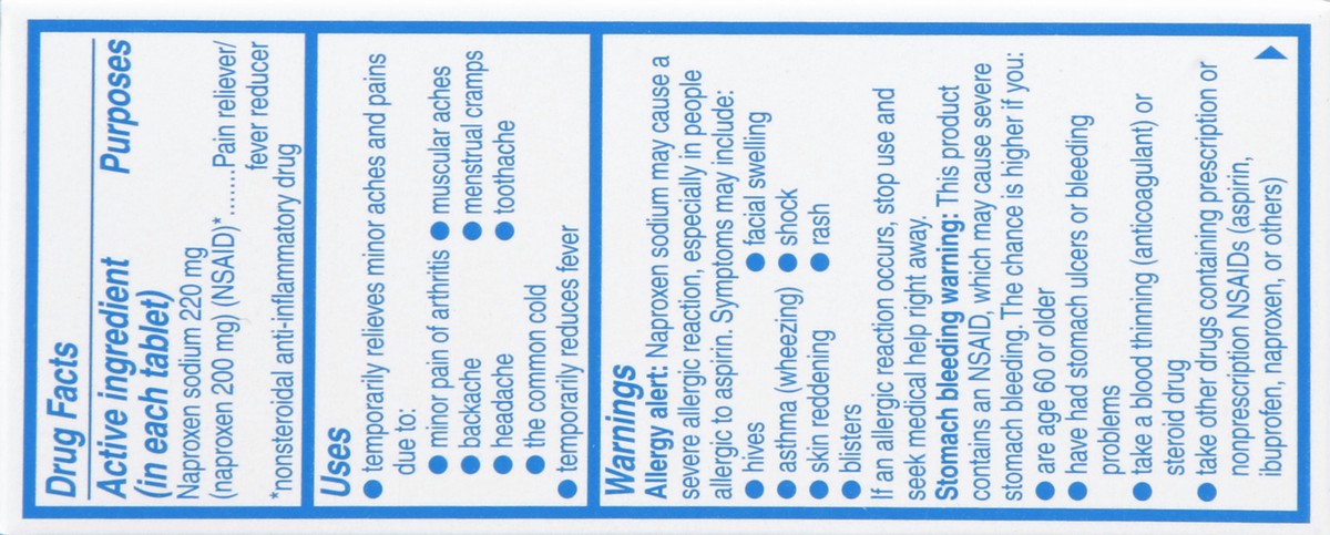 slide 2 of 5, Aleve Pain Reliever/Fever Reducer 40 ea, 40 ct