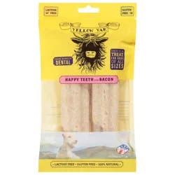 Yellow Yak Dental Happy Teeth with Bacon Treat for Dogs 4.0 oz