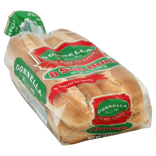 slide 1 of 1, Gonnella Sub Buns, 20 oz