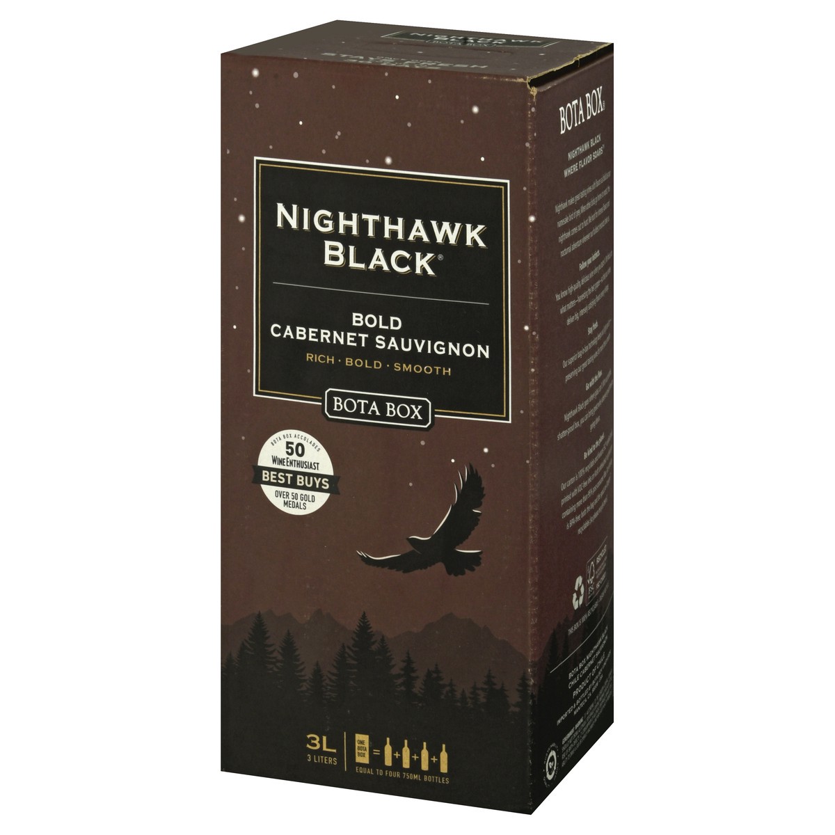 slide 3 of 8, Bota Box Nighthawk Black Cabernet Sauvignon, 3 liter