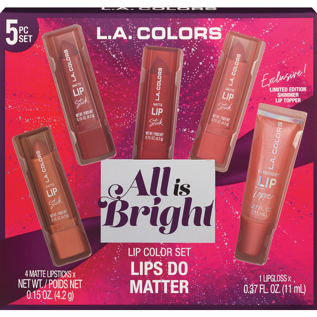 slide 1 of 1, LA COLORS Lac 5Pc Lip Color Gift Set, 1 ct