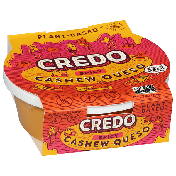 slide 1 of 1, Credo Spicy Cashew Queso 9 oz, 9 oz