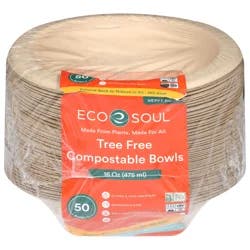 Eco Soul Compostable Bowls 50 ea