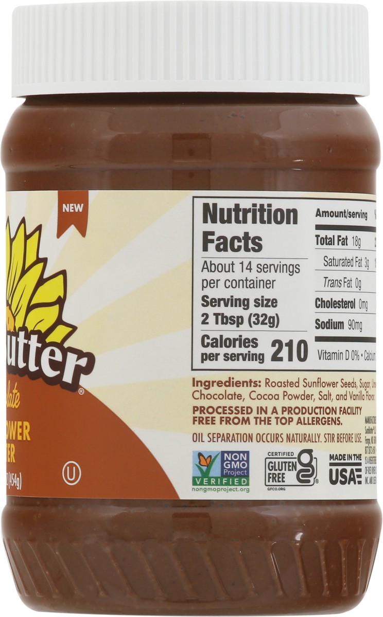 slide 8 of 9, SunButter Chocolate Sunflower Butter 16 oz, 16 oz