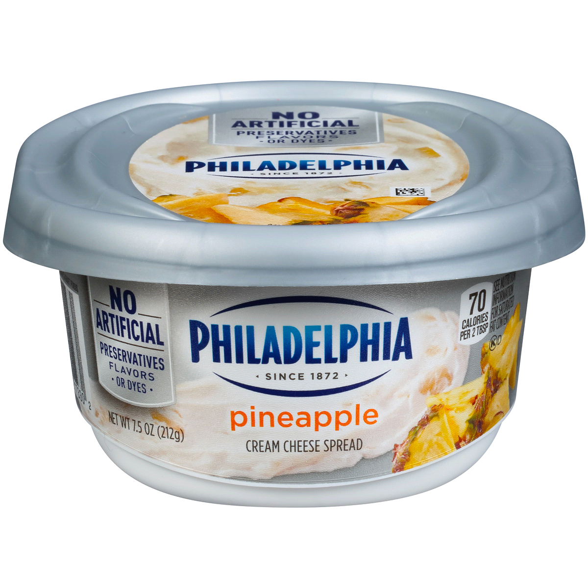 slide 1 of 8, Philadelphia Pineapple Cream Cheese Spread Tub, 7.5 oz