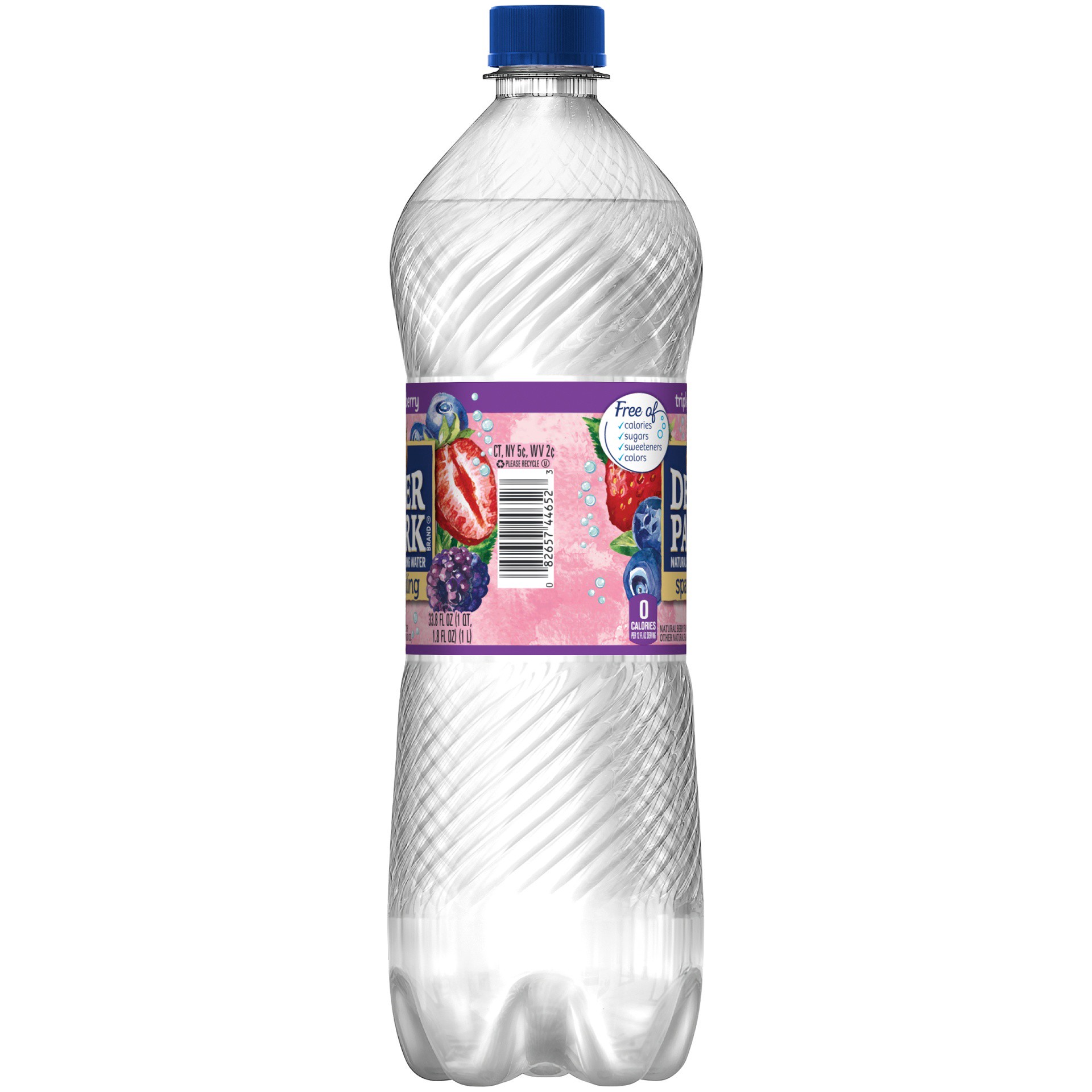 slide 3 of 6, Deer Park Sparkling Water, Triple Berry- 33.8 oz, 33.8 oz