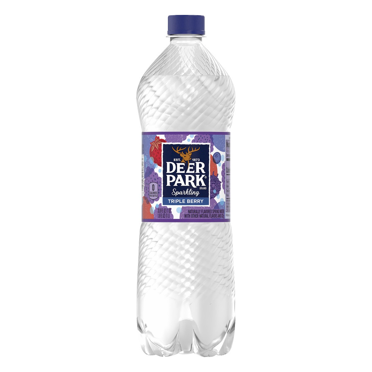 slide 1 of 6, Deer Park Sparkling Water, Triple Berry- 33.8 oz, 33.8 oz