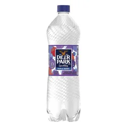 Deer Park Sparkling Water, Triple Berry, 33.8 oz. Bottle