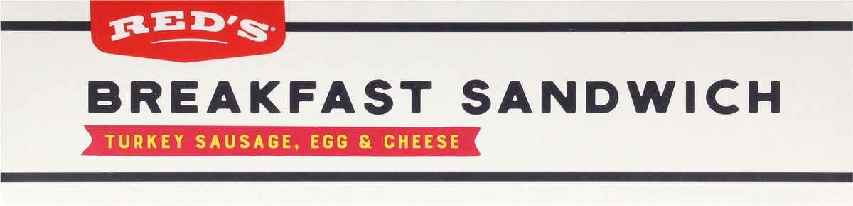 slide 5 of 9, Red's, Turkey Sausage Breakfast Sandwich, 4.3oz, 4 PK, 4 ct