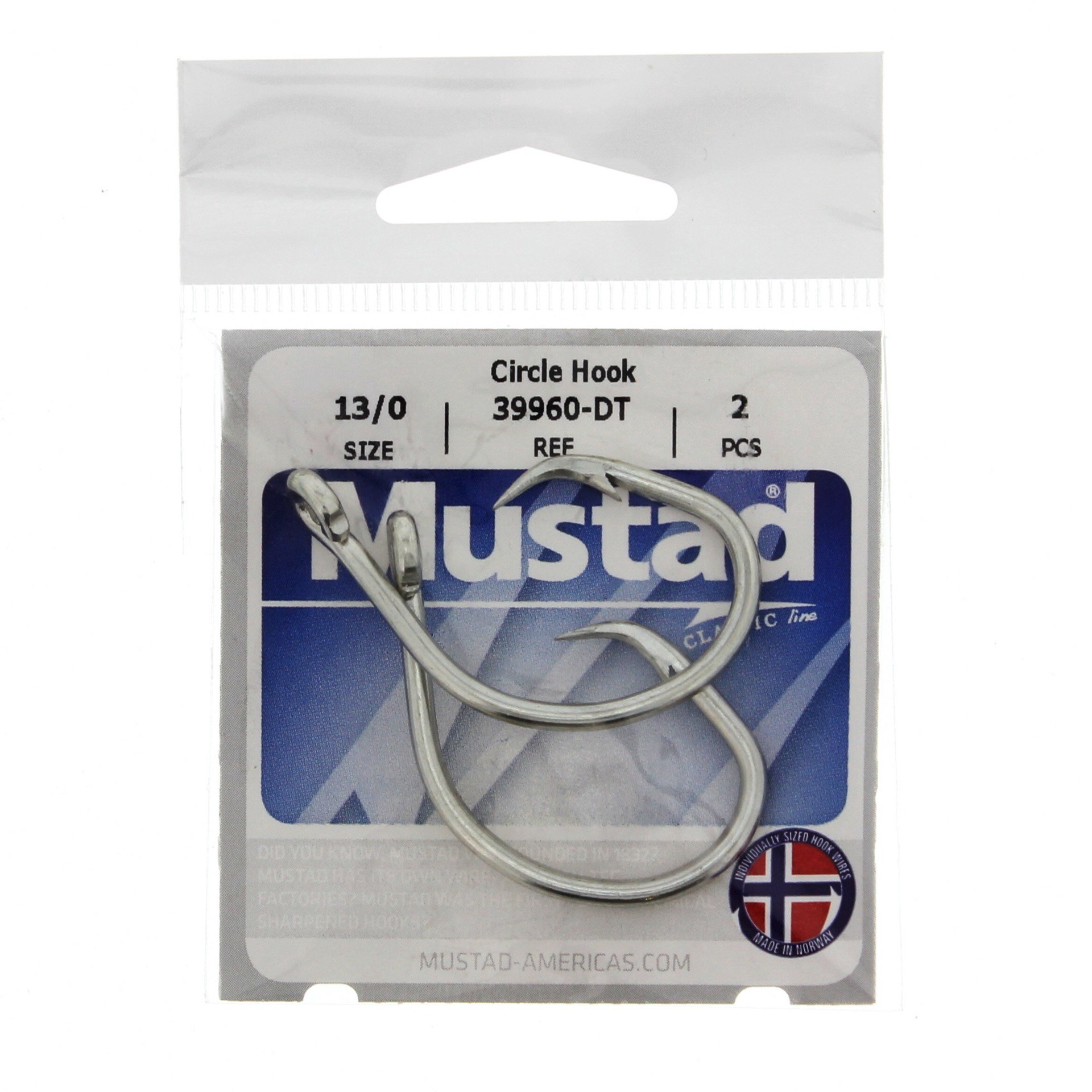 slide 1 of 1, Mustad 39960-DT Circle Hook, Size 13/0, 2 ct