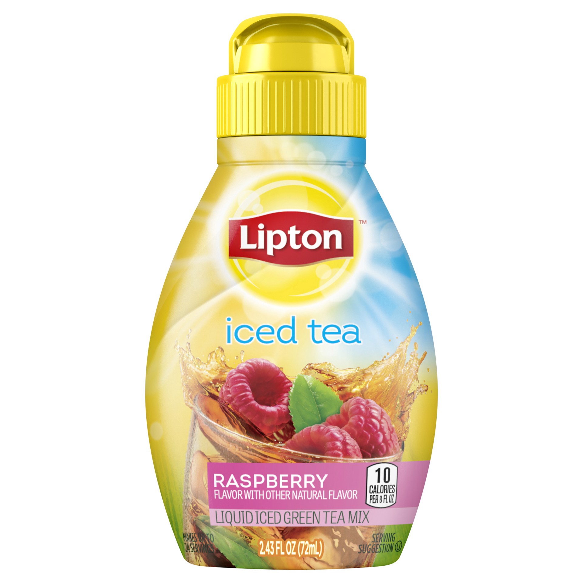 slide 3 of 4, Lipton Liquid Iced Green Tea Mix Raspberry, 2.43 oz, 2.43 oz