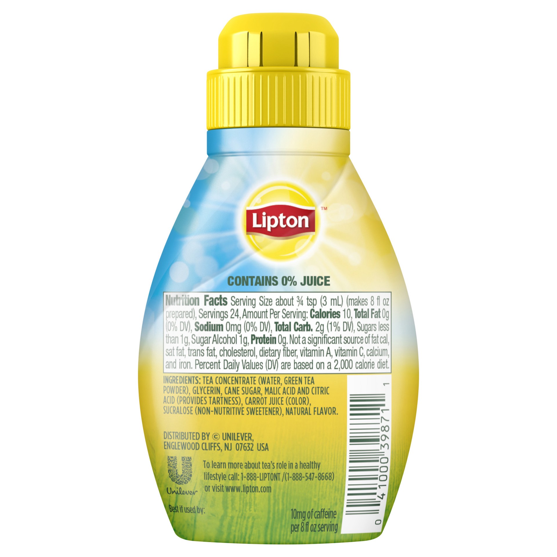 slide 4 of 4, Lipton Liquid Iced Green Tea Mix Raspberry, 2.43 oz, 2.43 oz