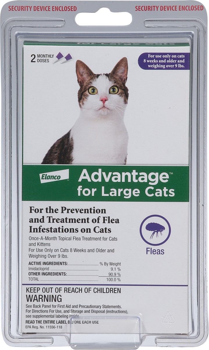 slide 9 of 13, Advantage Lg.Cat Over, 2 ct