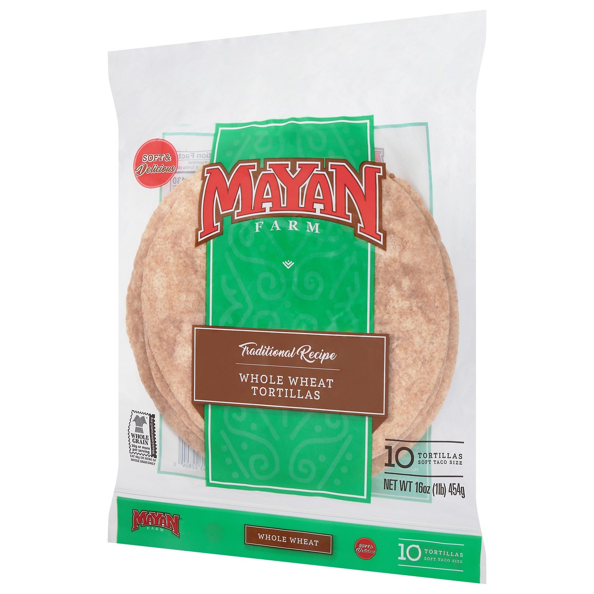 slide 8 of 14, Mayan Farm Soft Taco Size Whole Wheat Tortillas 10 ea, 10 ct