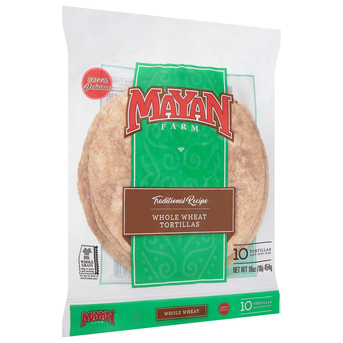 slide 7 of 14, Mayan Farm Soft Taco Size Whole Wheat Tortillas 10 ea, 10 ct