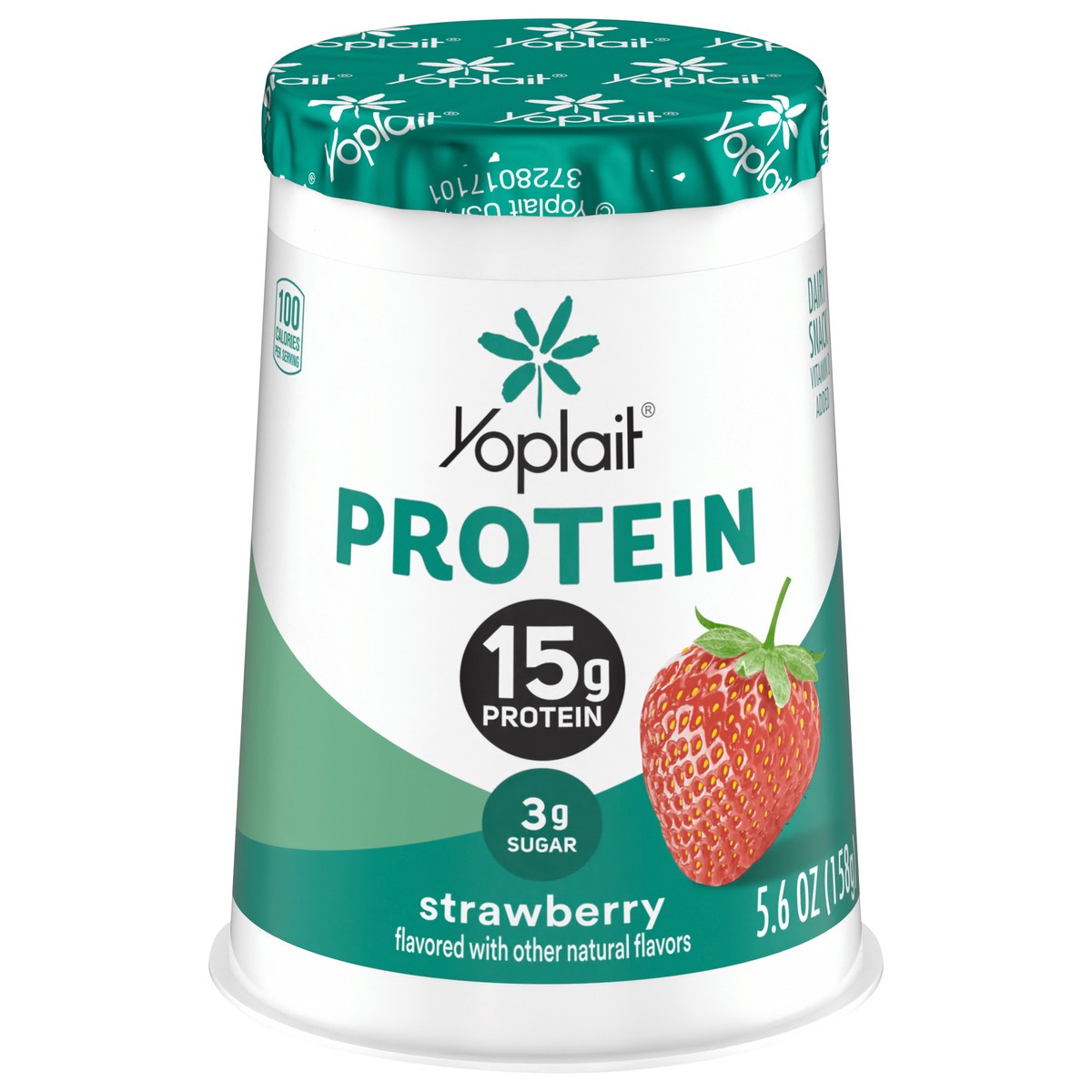 slide 5 of 13, Yoplait Protein Yogurt Cultured Dairy Snack Cup, Strawberry Flavored, Gluten Free Protein Snacks, 5.6 oz, 5.6 oz