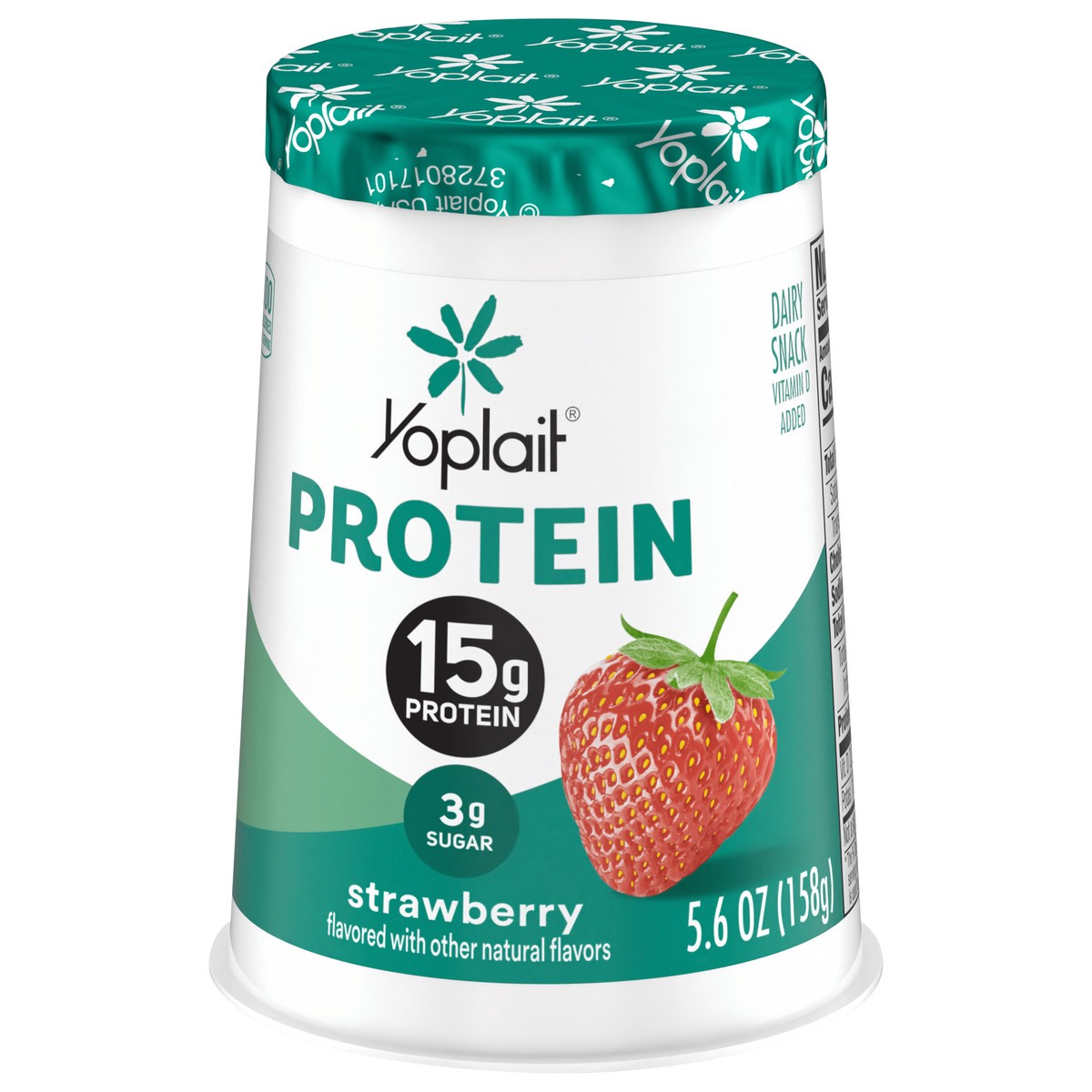 slide 13 of 13, Yoplait Protein Yogurt Cultured Dairy Snack Cup, Strawberry Flavored, Gluten Free Protein Snacks, 5.6 oz, 5.6 oz