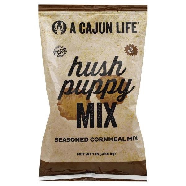 slide 1 of 5, A Cajun Life Cornmeal Mix Seasoned Hush Puppy Bag, 1 lb