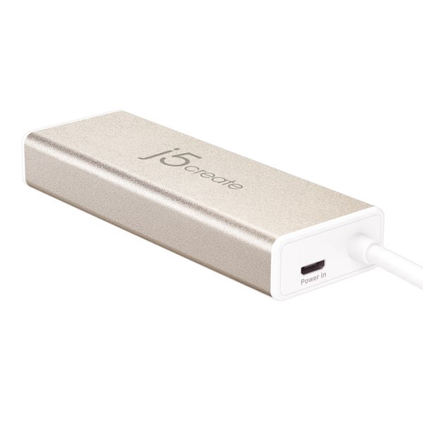slide 6 of 6, j5create Eco-Friendly Usb-C To 4-Port Type-A Gen 2 Hub, Pure White, Jch341Ew, 1 ct