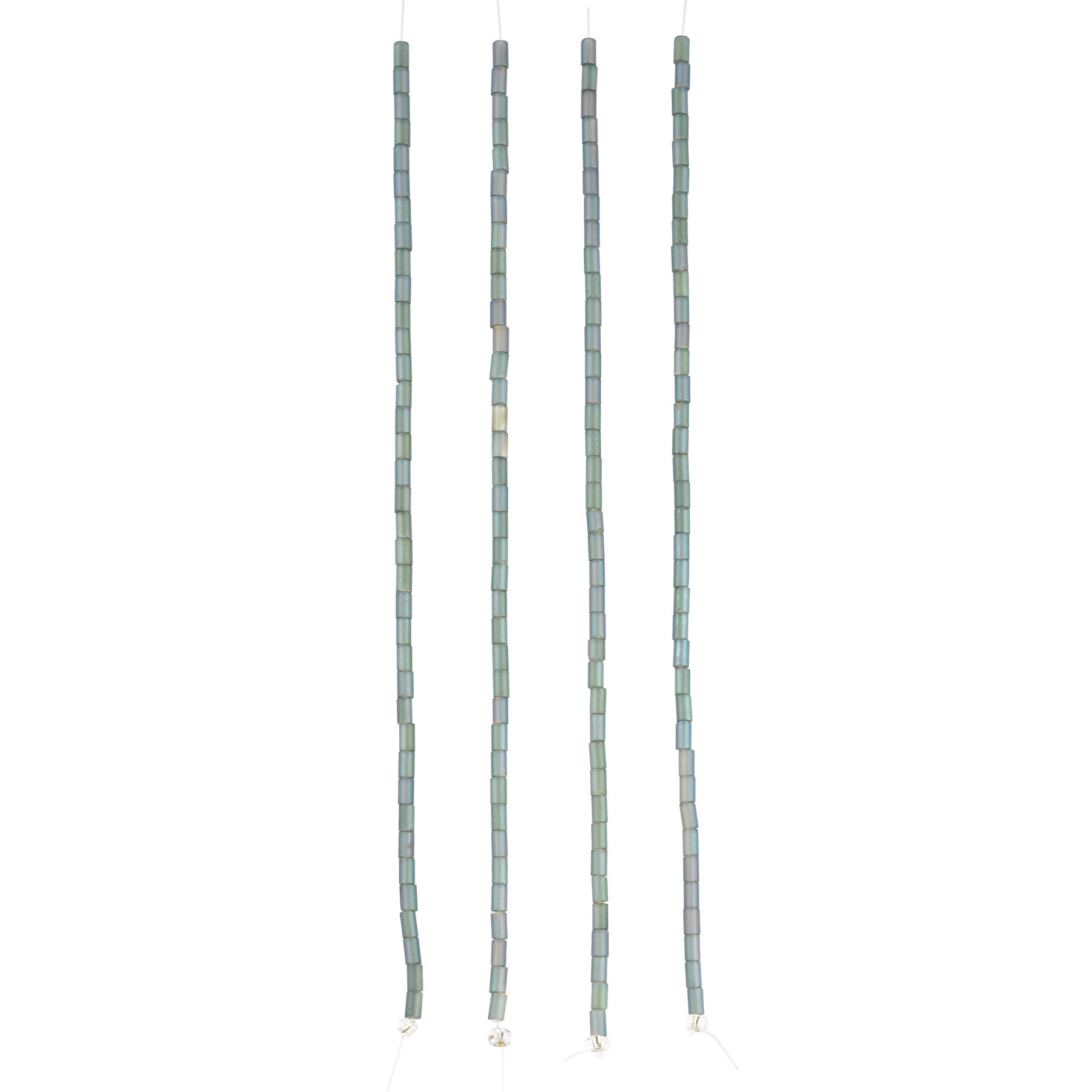 slide 3 of 3, Blue Matte Glass Tube Beads, 2.5mm By Bead Landing, 2.5mm