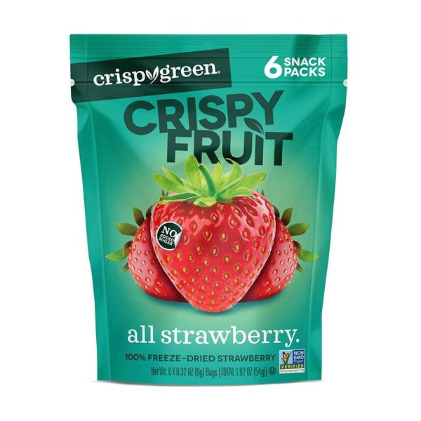 slide 1 of 1, Crispy Green Crispy Fruit All Strawberry 6-0.32 Oz, 1.9 oz