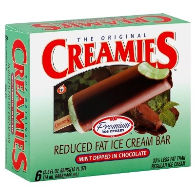 slide 1 of 1, Creamies Mint Dipped Chocolate Ice Cream Bar, 6 ct