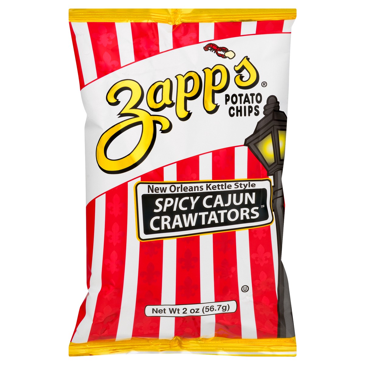 slide 1 of 1, Zapps Chips Cajun Crawtators 2 Oz, 2 oz