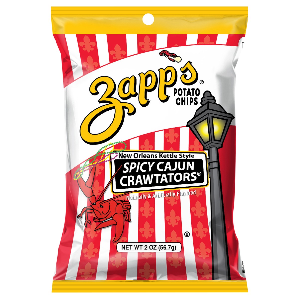 slide 1 of 1, Zapps Chips Cajun Crawtators - 2 oz, 2 oz