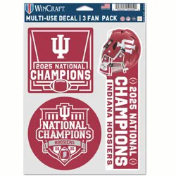 Indiana Champ 5.5"x7.75" Fan Pack Decal