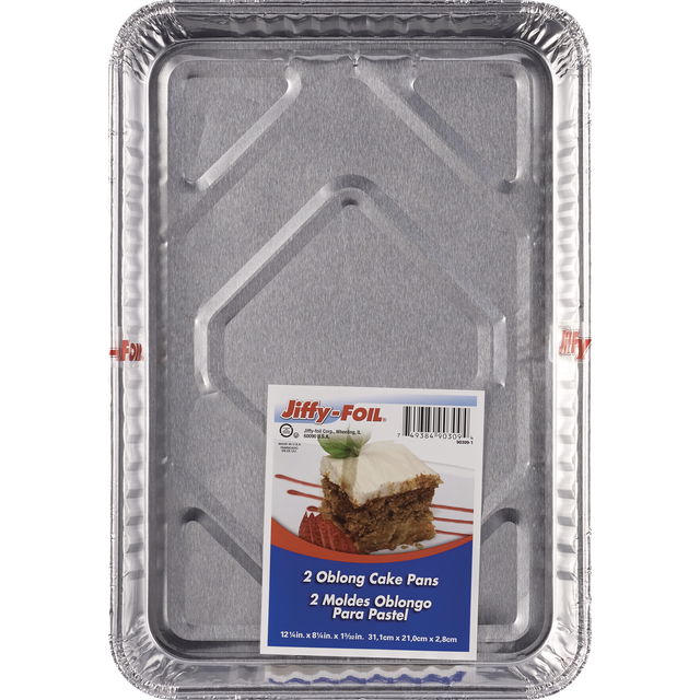 slide 1 of 1, Home Select Jiffy Oblong Cake Pans, 2 ct