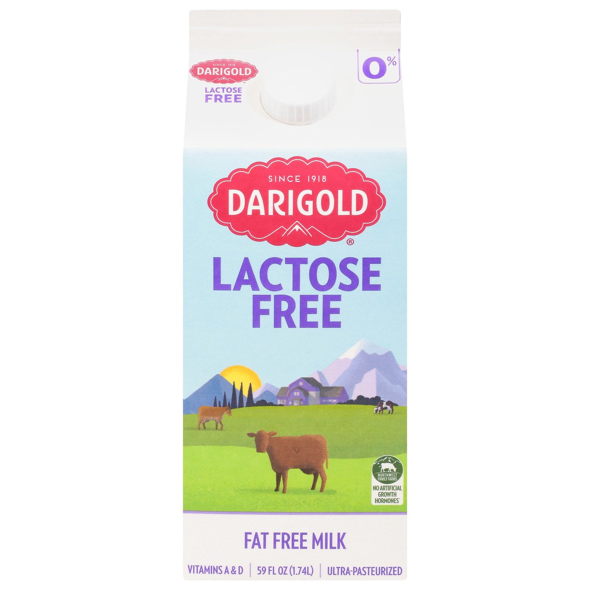 slide 5 of 14, Darigold Lactose Free Fat Free Up Milk - 59 Fl. Oz., 59 fl oz