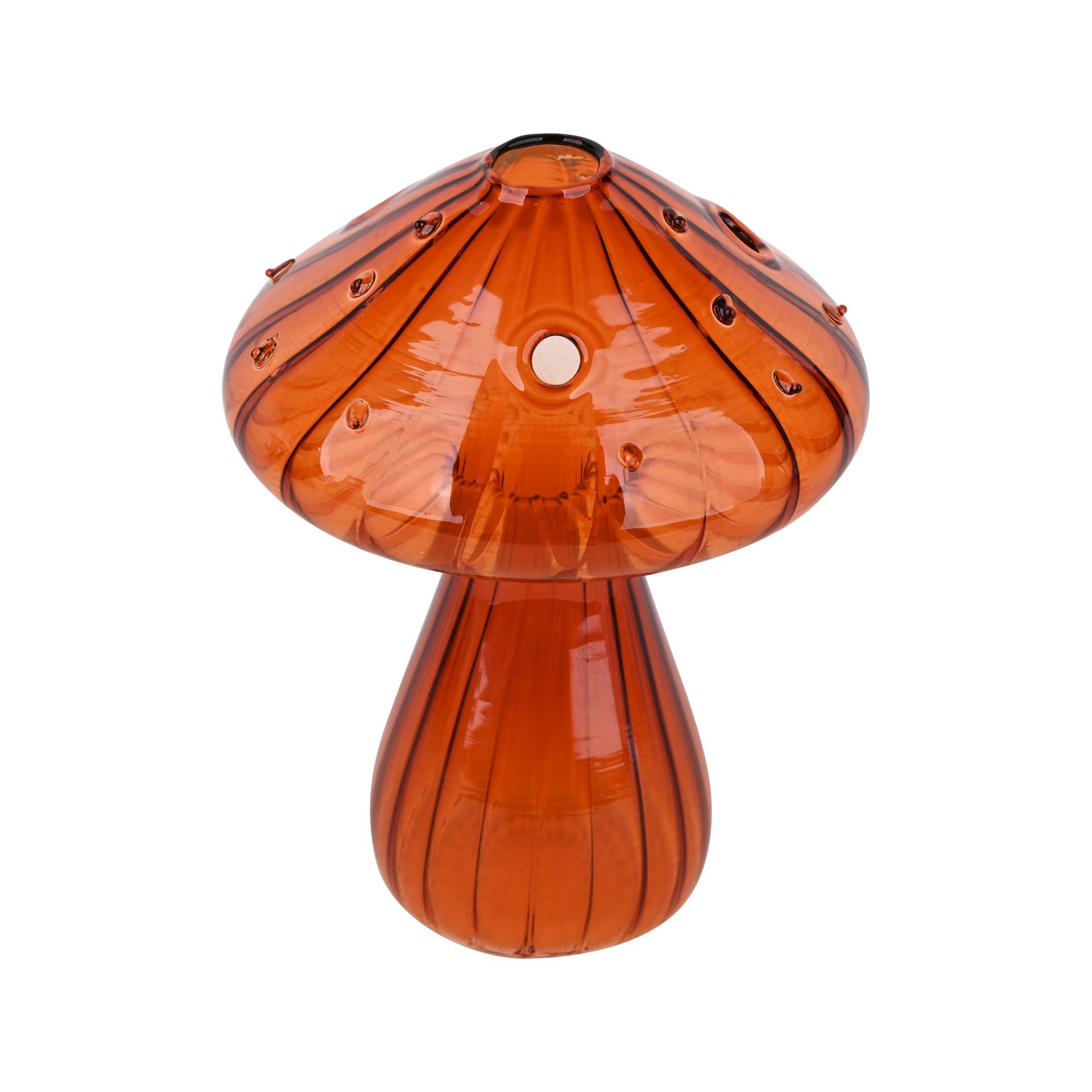 slide 2 of 4, 5" Orange Glass Mushroom Tabletop Decor By Ashland, 5 in