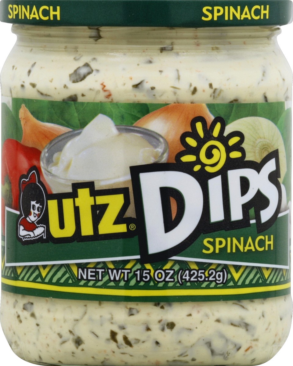 slide 2 of 2, Utz Spinach Dips, 15 oz