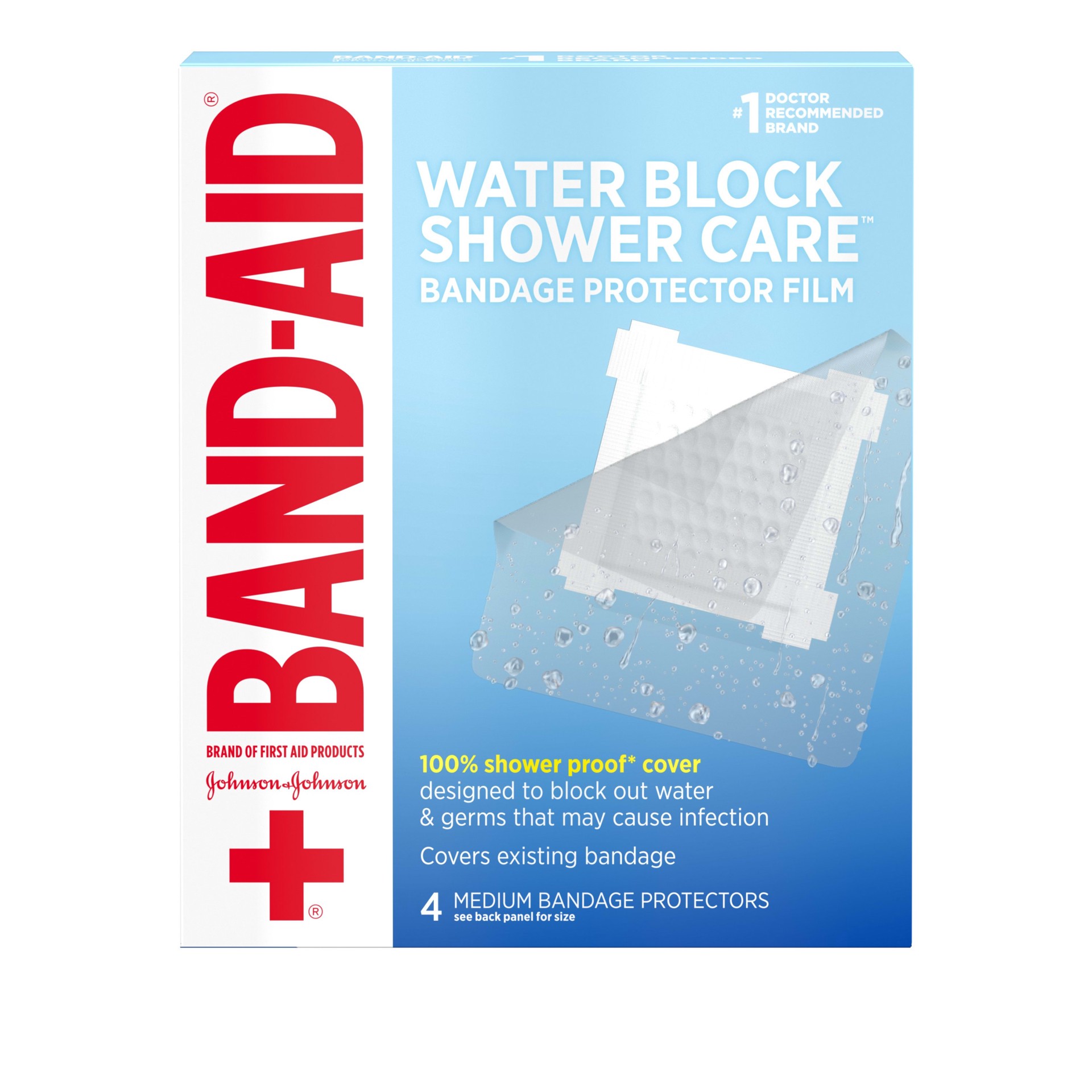 slide 1 of 9, Band-Aid Shower Care Bandages, 4 ct