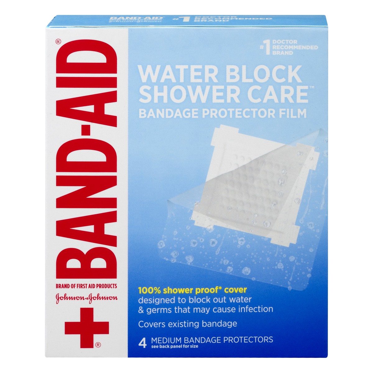 slide 1 of 9, Band-Aid Shower Care Bandages, 4 ct