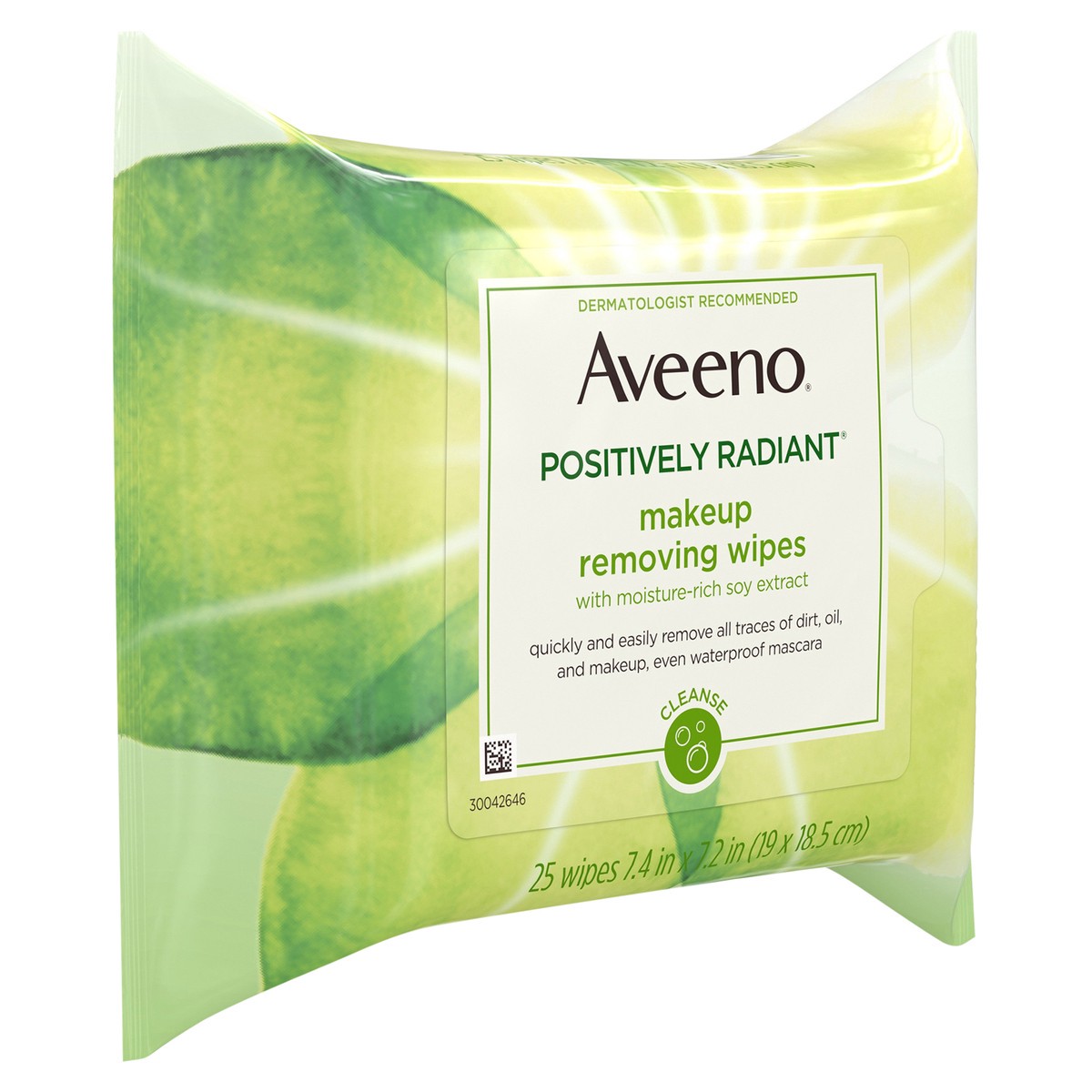 slide 6 of 7, Aveeno Positively Radiant Makeup Removing Wipes, 25 Count, 25 ct