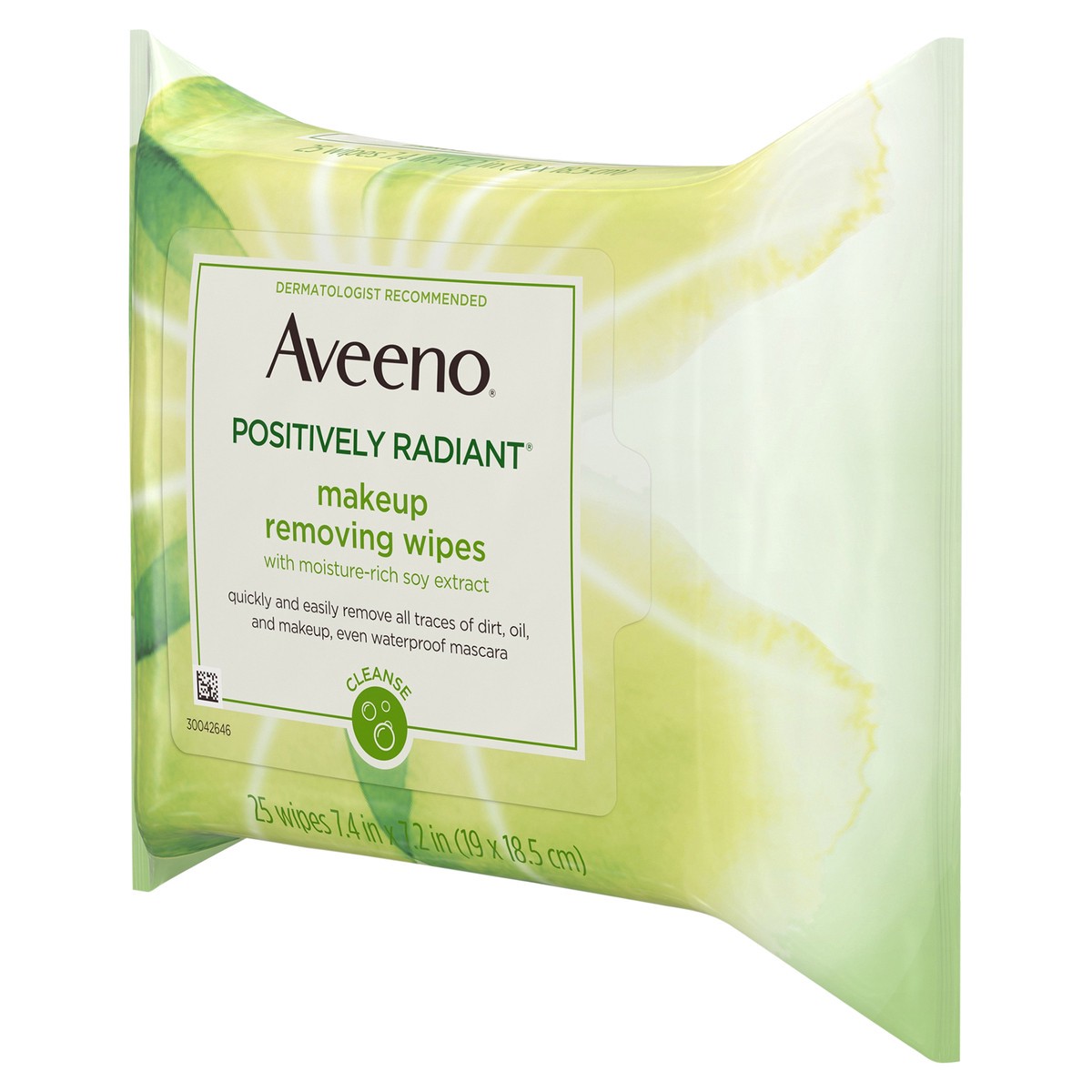 slide 5 of 7, Aveeno Positively Radiant Makeup Removing Wipes, 25 Count, 25 ct