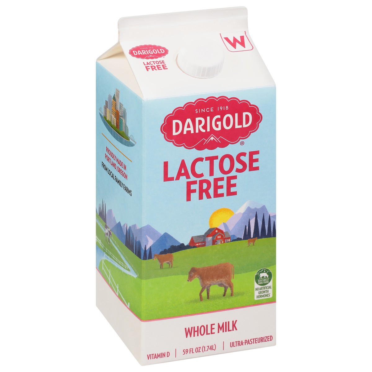 slide 4 of 9, Darigold Whole Milk Lactose Free (Carton), 59 fl oz