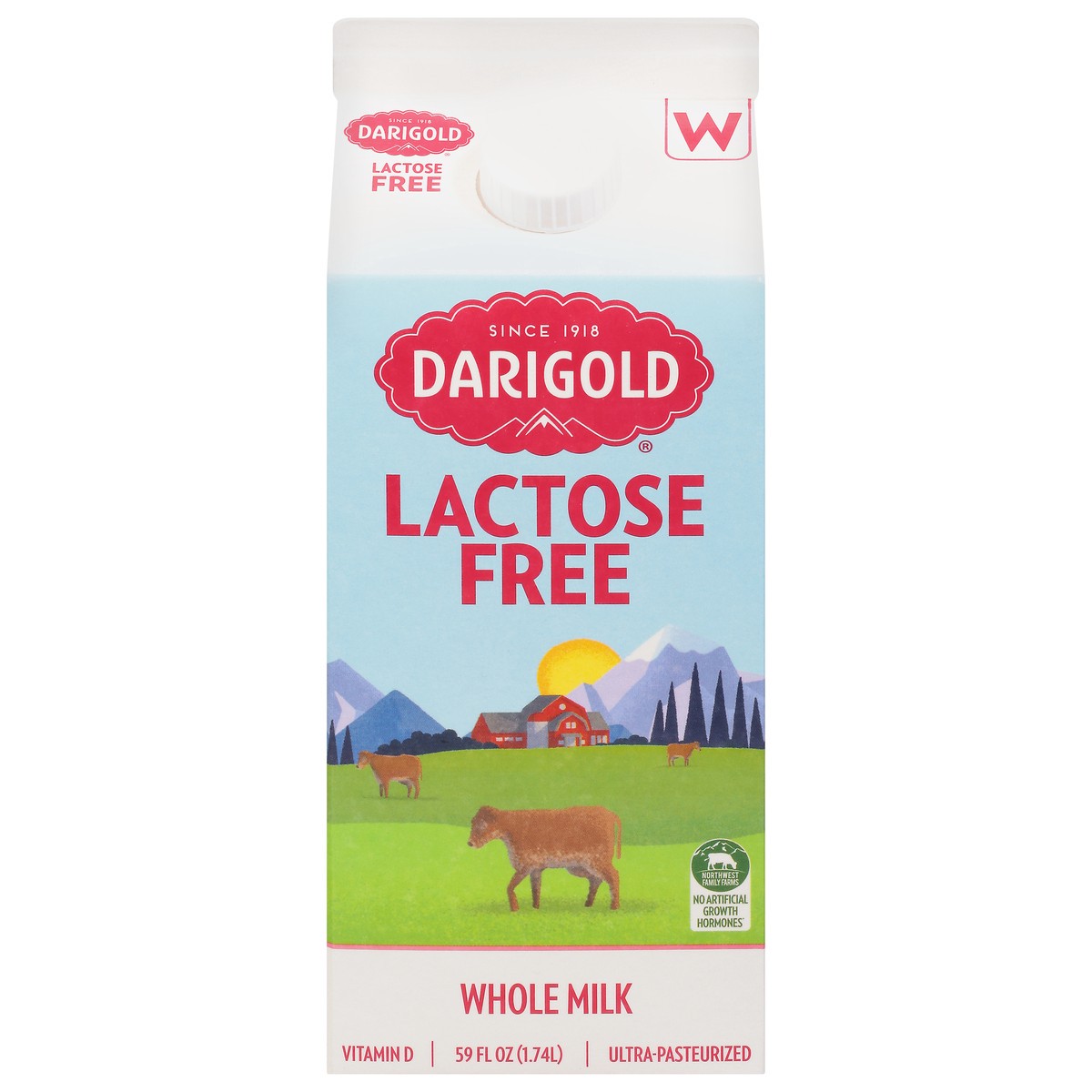slide 1 of 9, Darigold Whole Milk Lactose Free (Carton), 59 fl oz