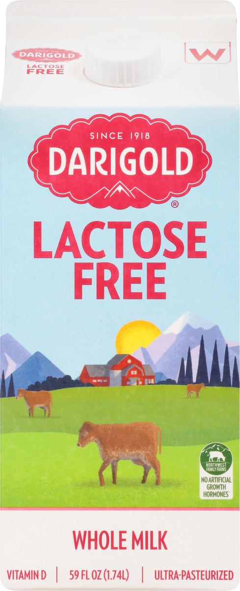 slide 2 of 9, Darigold Whole Milk Lactose Free (Carton), 59 fl oz
