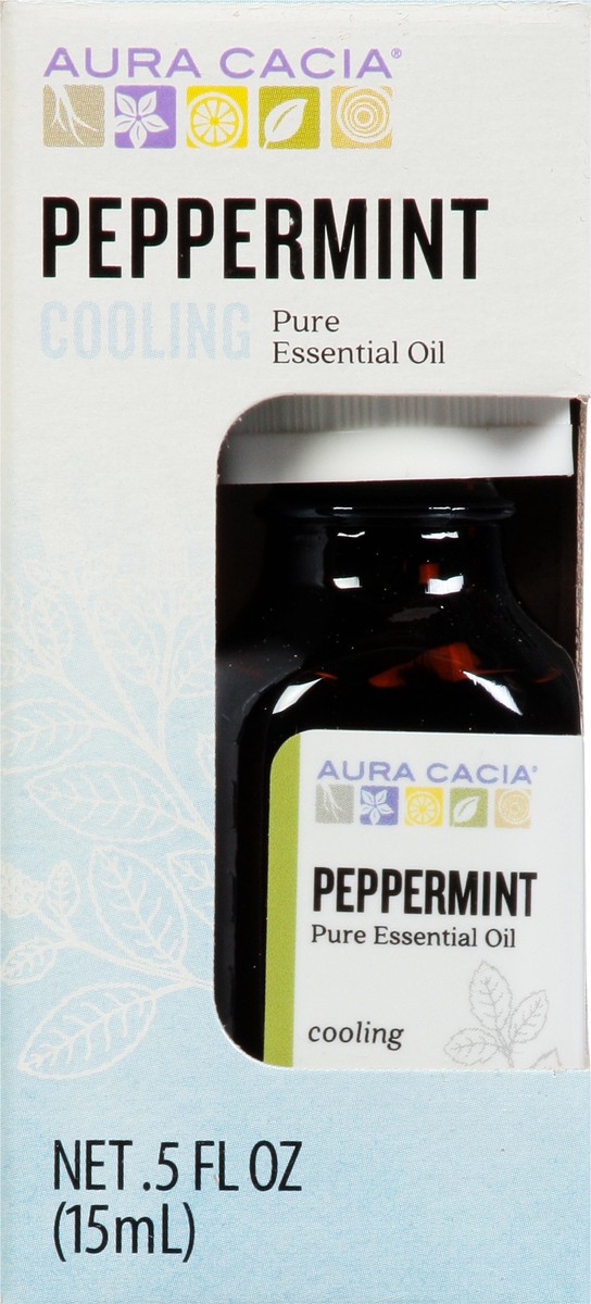 slide 1 of 9, Aura Cacia Peppermint Essential Oil, 0.5 fl oz