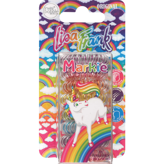 slide 1 of 1, INVISIBOBBLE Lisa Frank Be My Rainboo 8Pc, 1 ct