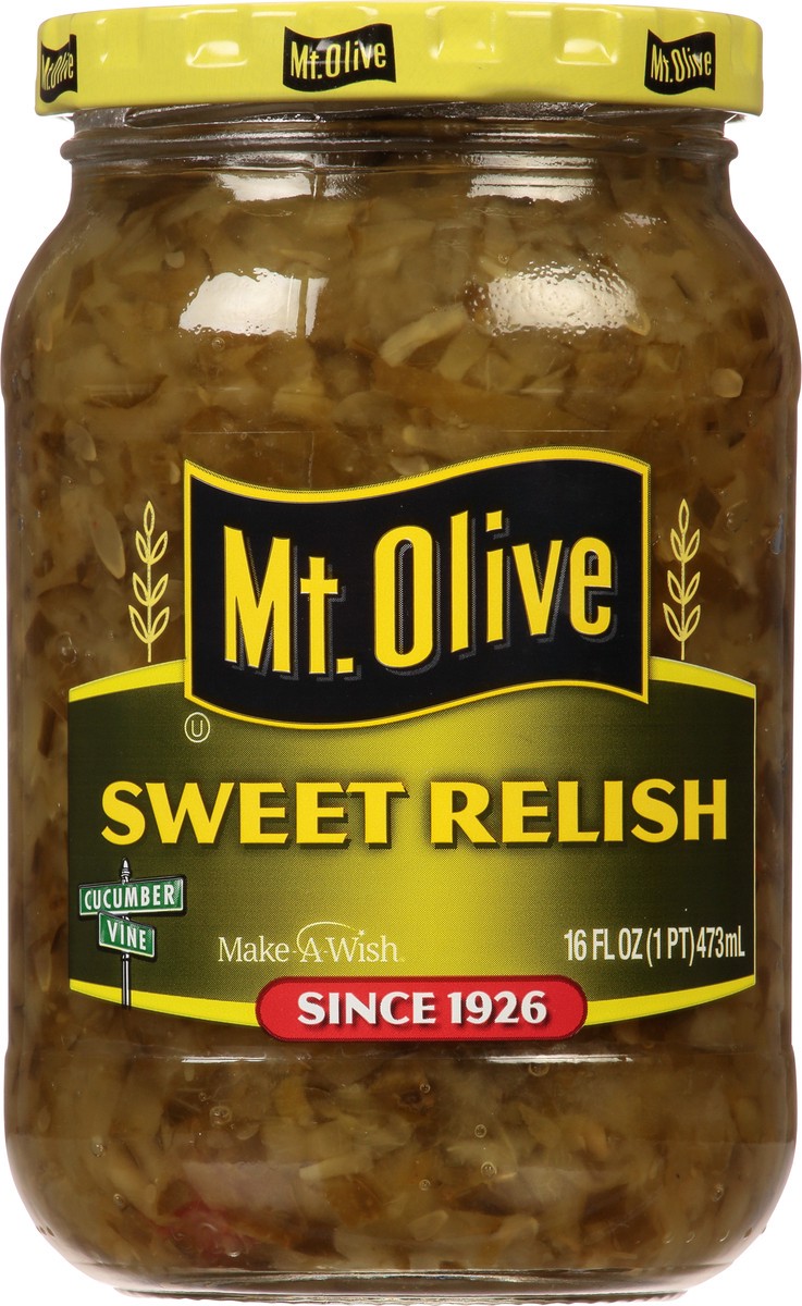 slide 8 of 9, Mt. Olive Sweet Relish 16 fl oz Jar, 16 fl oz